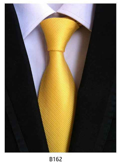 Men's Solid Color Pinstripe Polyester Tie