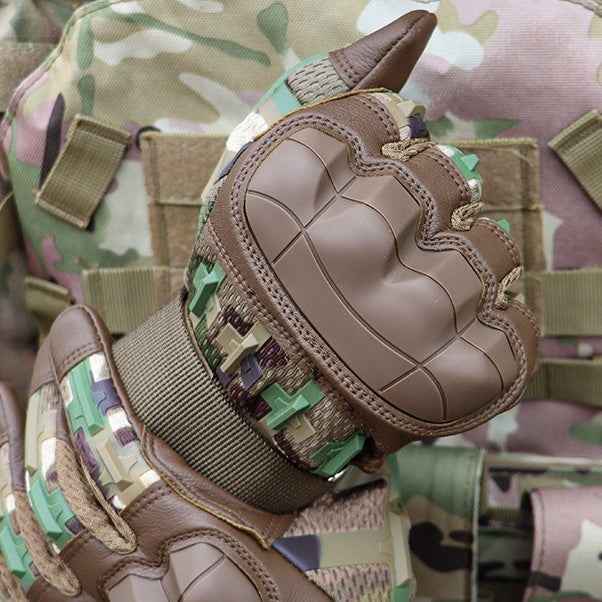 Heavy Duty Tactical Gloves Camouflaged Male