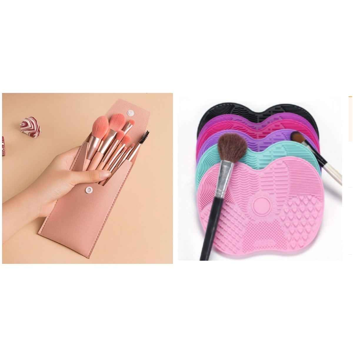 Travel Portable 8 Mini Makeup Brush Beauty Set