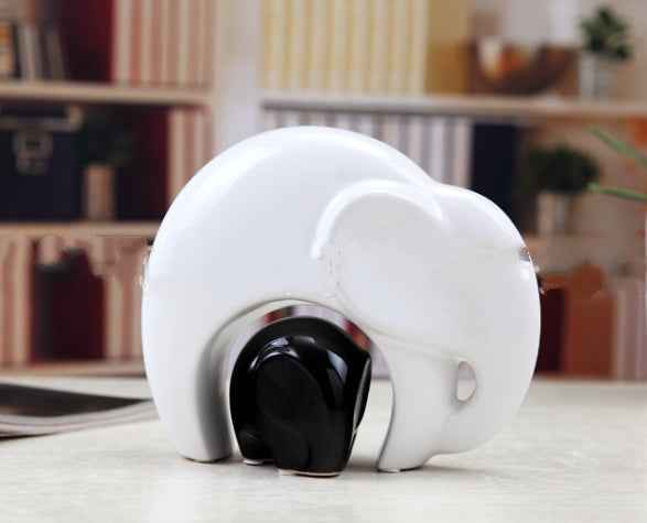 Ceramic Crafts Fashion Ceramic Gifts Ceramic Decorations Wedding Gifts Mother and Child Elephant