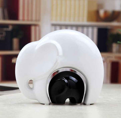 Ceramic Crafts Fashion Ceramic Gifts Ceramic Decorations Wedding Gifts Mother and Child Elephant