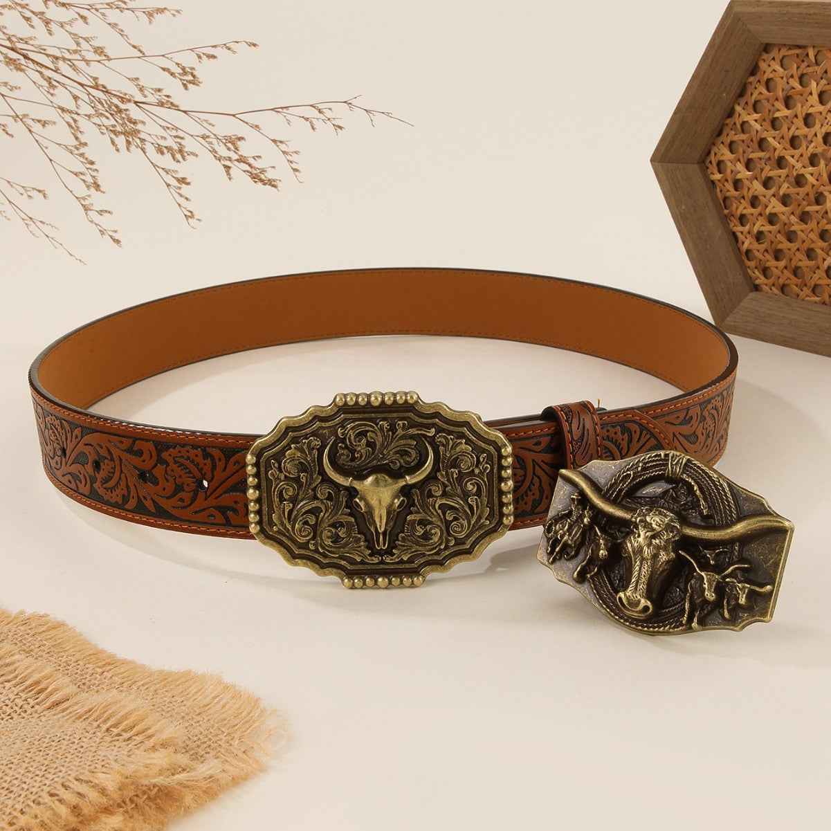 Fashion Personality Western Denim Style Belt