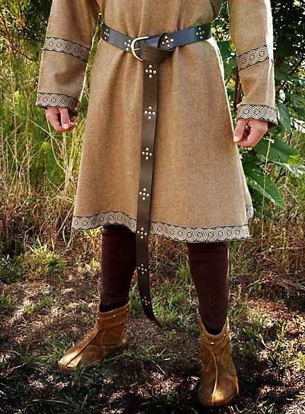 Pirate Long Leather Knot Belt, Rivet Belt, Nordic Rogue Lap Cosplay