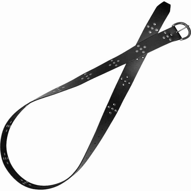 Pirate Long Leather Knot Belt, Rivet Belt, Nordic Rogue Lap Cosplay