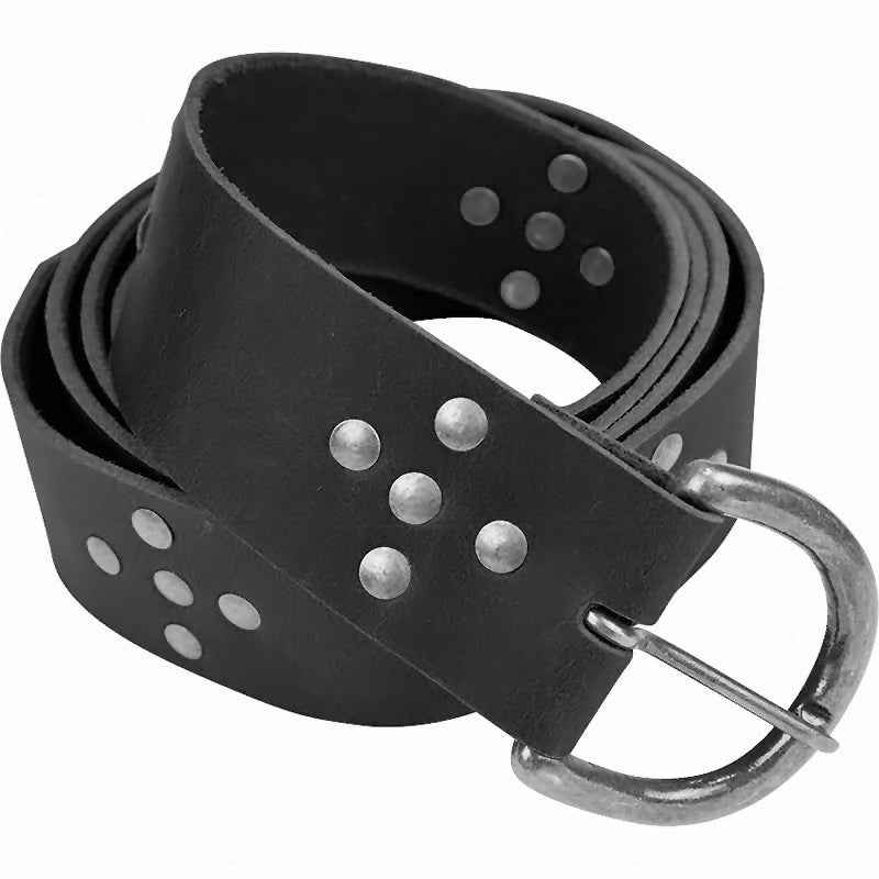 Pirate Long Leather Knot Belt, Rivet Belt, Nordic Rogue Lap Cosplay