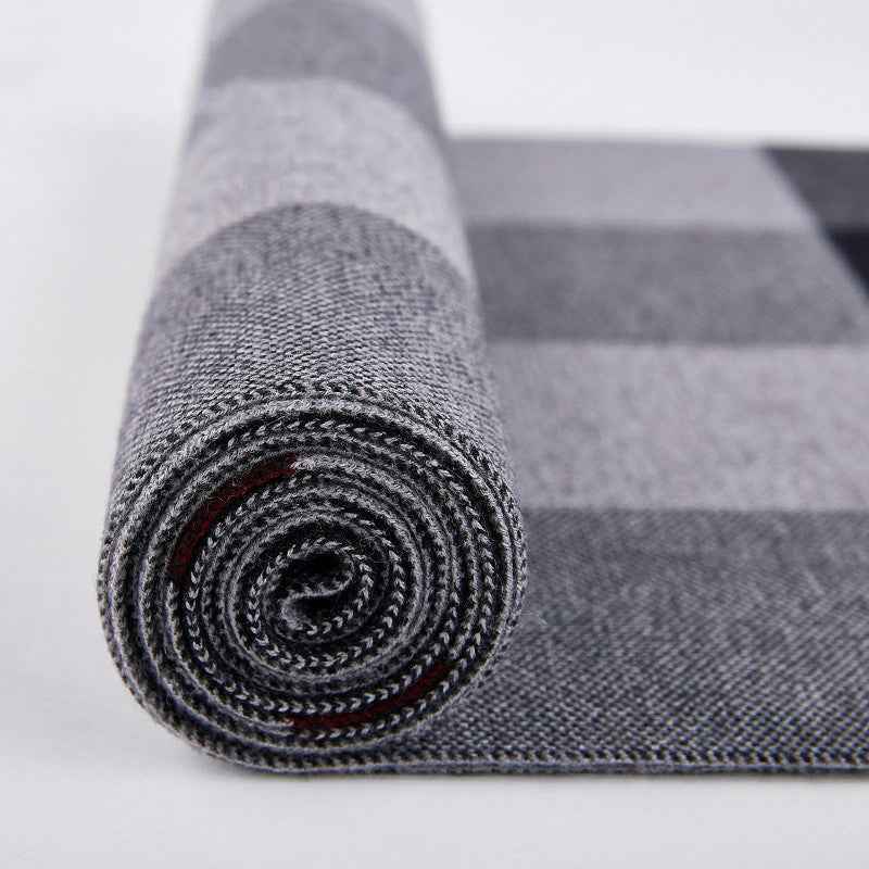 Men's Wool Knitted Scarf British Style