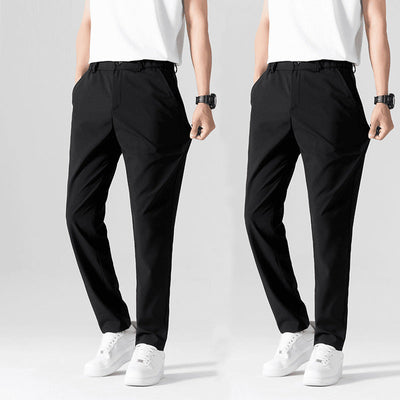 Business Casual Pants Stretch Suit Pants Men's Straight Draping SHOPPORA
