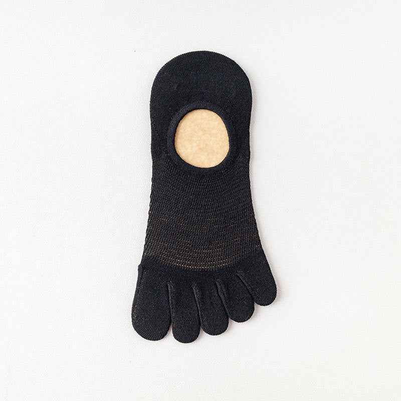 Men's Cotton Deodorant And Sweat-absorbing Breathable Five Toe Socks
