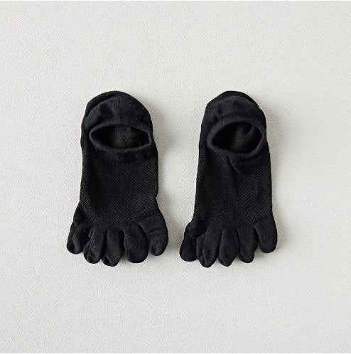 Men's Cotton Deodorant And Sweat-absorbing Breathable Five Toe Socks