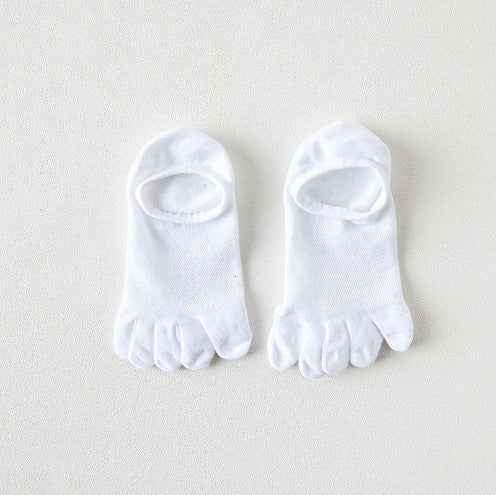 Men's Cotton Deodorant And Sweat-absorbing Breathable Five Toe Socks