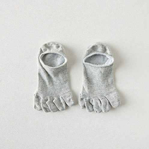 Men's Cotton Deodorant And Sweat-absorbing Breathable Five Toe Socks