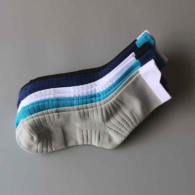 Sports Pressure Towel Bottom Thickened Men's Middle Tube Socks