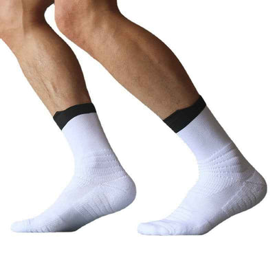 Sports Pressure Towel Bottom Thickened Men's Middle Tube Socks