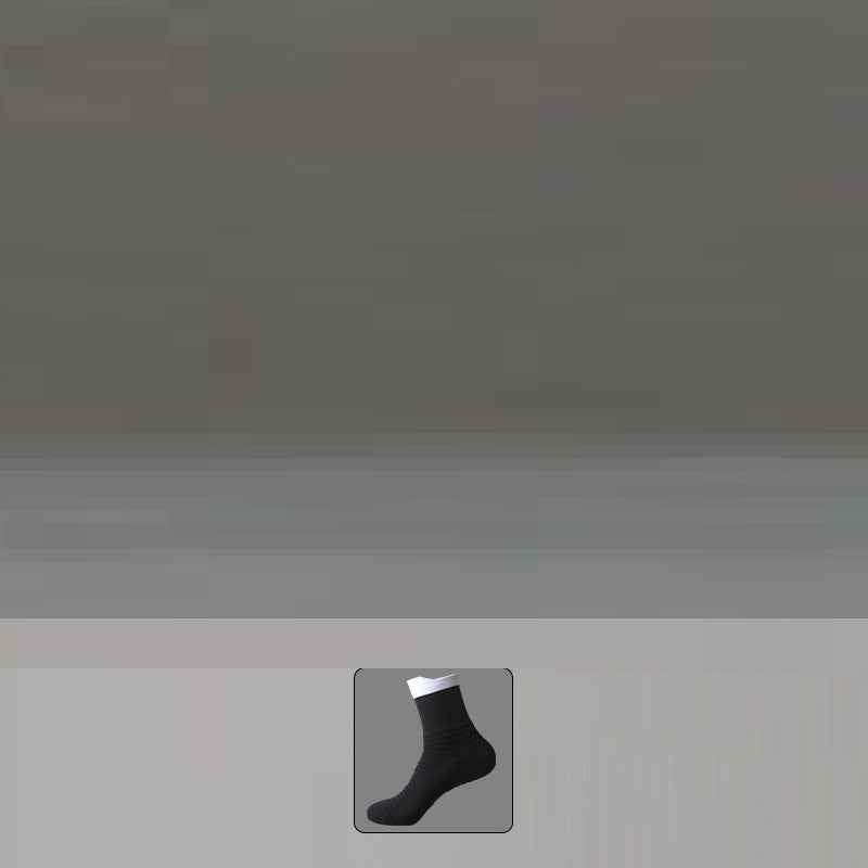 Sports Pressure Towel Bottom Thickened Men's Middle Tube Socks