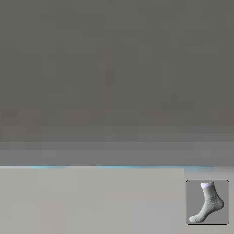 Sports Pressure Towel Bottom Thickened Men's Middle Tube Socks