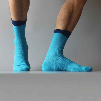 Sports Pressure Towel Bottom Thickened Men's Middle Tube Socks