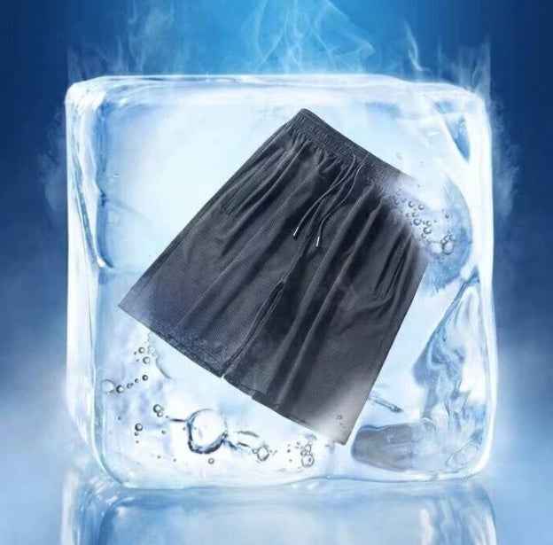 Sports shorts men's quick-drying ice silk five-point pants