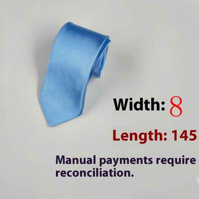 8cm Black Hand-tied Plain Suit Tie