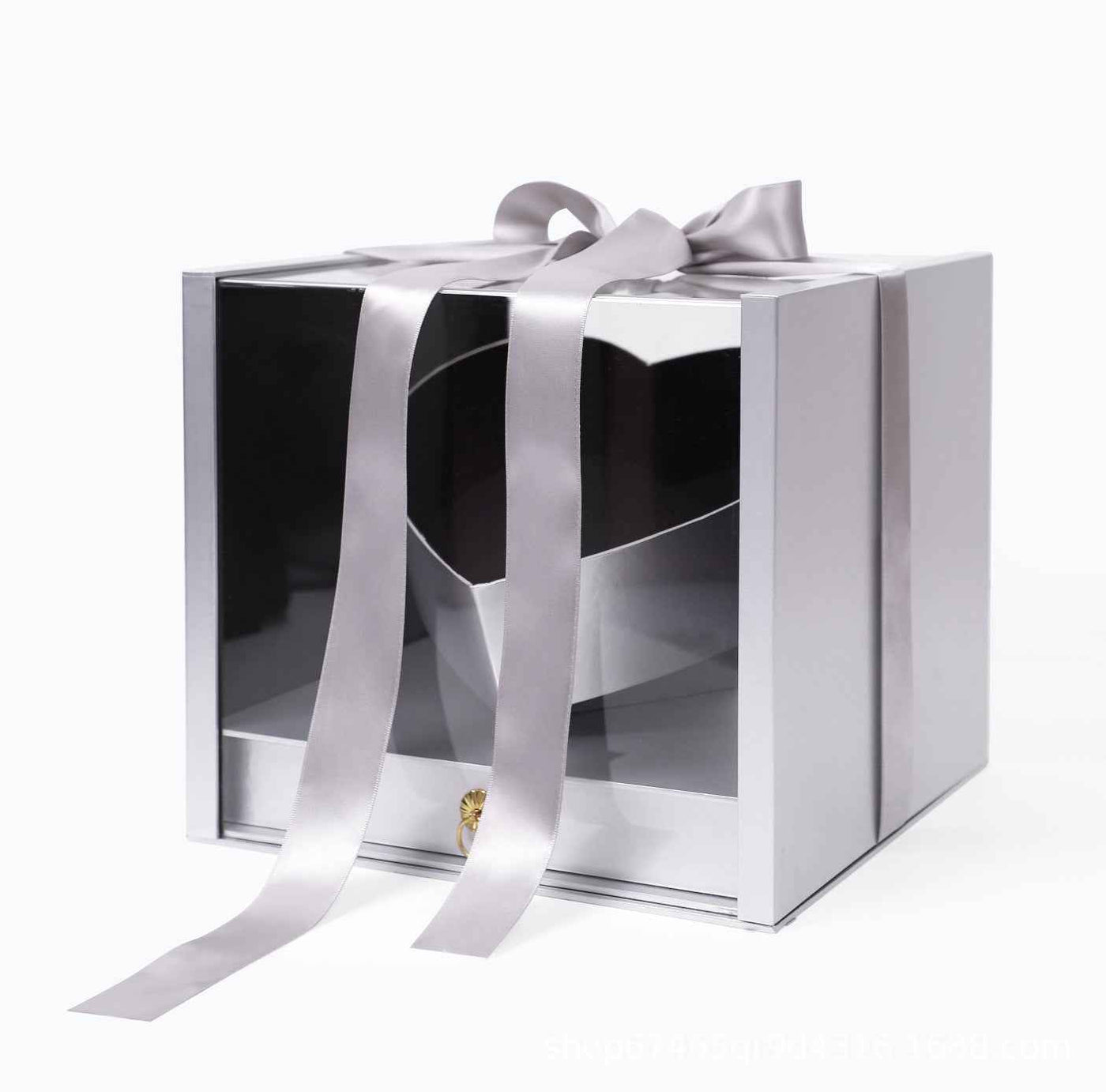 Acrylic Flower Gift Box With Drawer