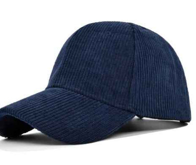 Versatile Face Small Curved Brim Corduroy Hat