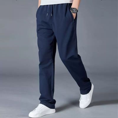Elastic Waist Men's Sports Pants Plus-sized Loose Trousers SHOPPORA