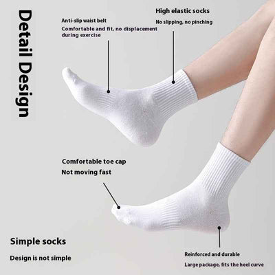 Men's Thin Knee-high Sweat Absorbing And Deodorant Antibacterial Socks