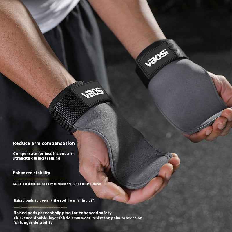 Hard Pull Booster Stripe Palm Gloves Fitness Assistance