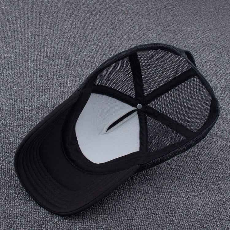 Breathable mesh baseball cap