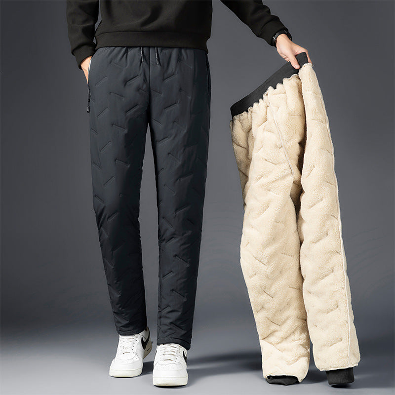 Men's Padded Cotton Trousers With Cashmere SHOPPORA