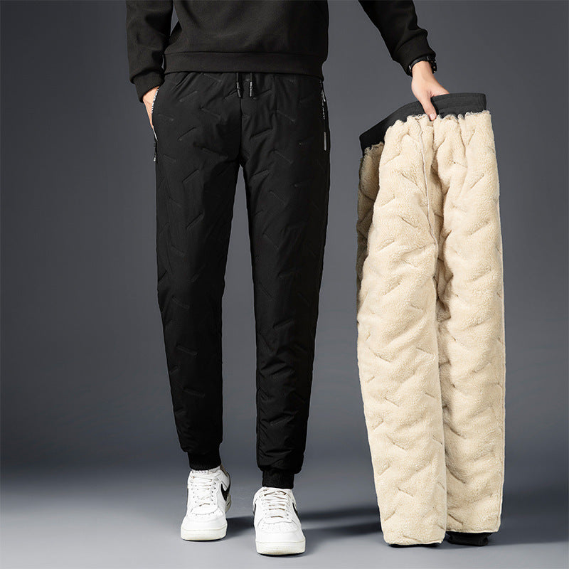 Men's Padded Cotton Trousers With Cashmere SHOPPORA