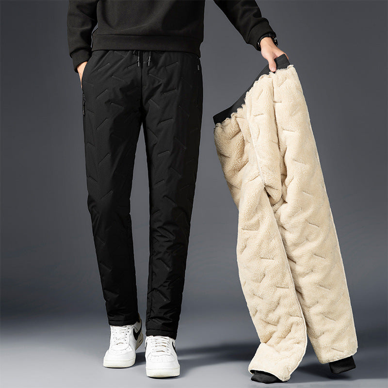 Men's Padded Cotton Trousers With Cashmere SHOPPORA