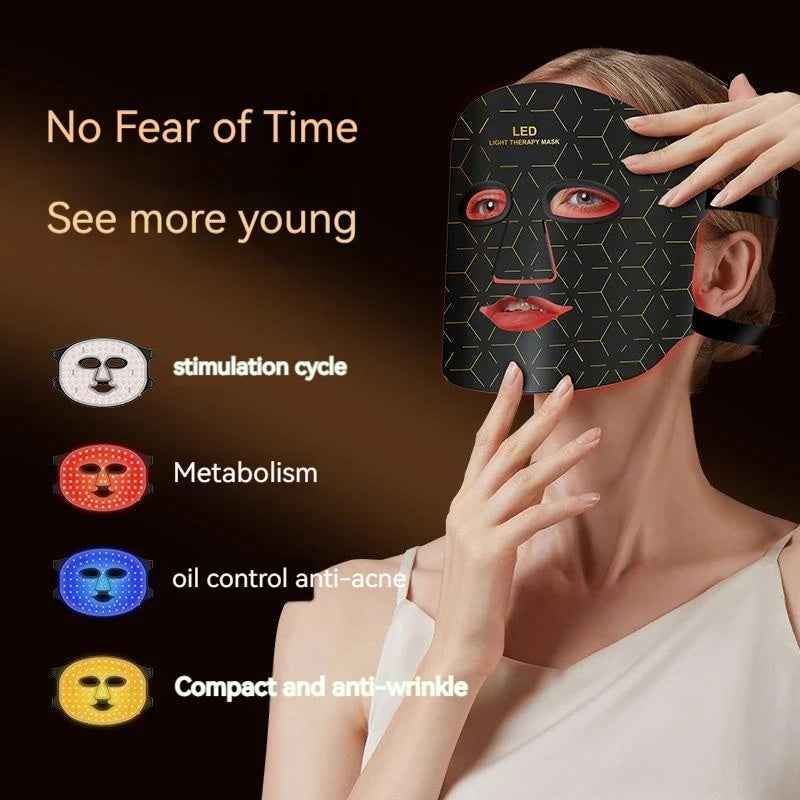 Photon Beauty Mask Household Facial Charging Beauty Instrument Acne Removal Shrink Hole Firming Skin Wrinkle Removal