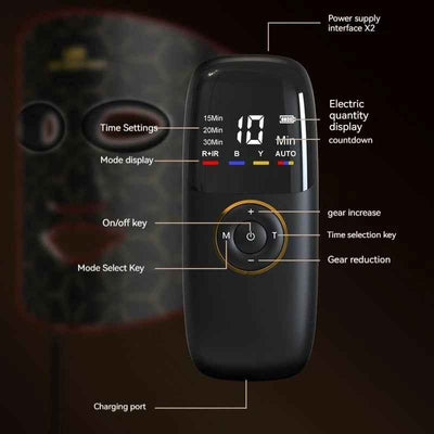 Photon Beauty Mask Household Facial Charging Beauty Instrument Acne Removal Shrink Hole Firming Skin Wrinkle Removal