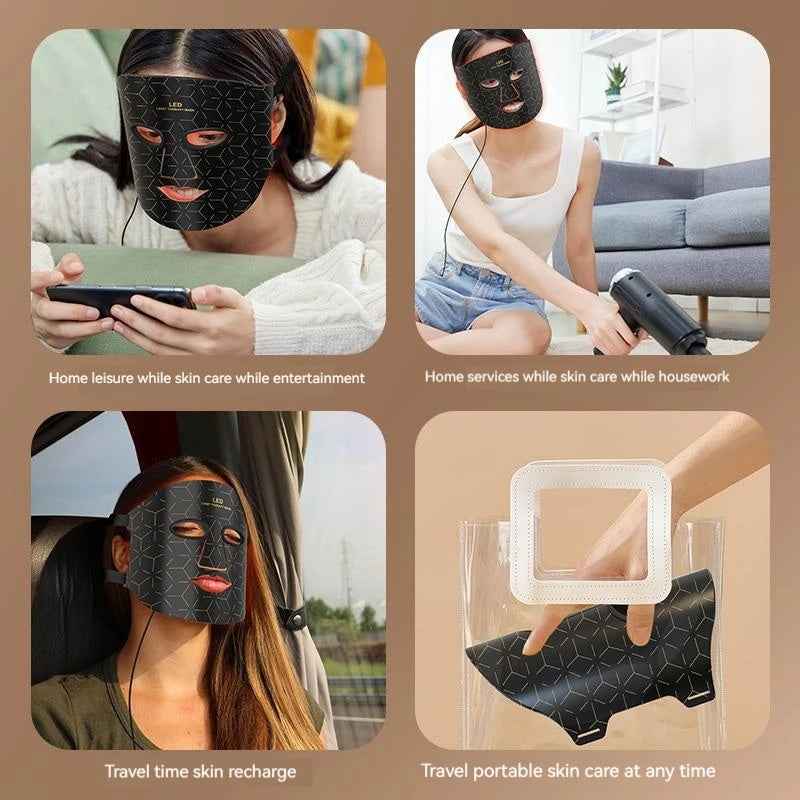 Photon Beauty Mask Household Facial Charging Beauty Instrument Acne Removal Shrink Hole Firming Skin Wrinkle Removal