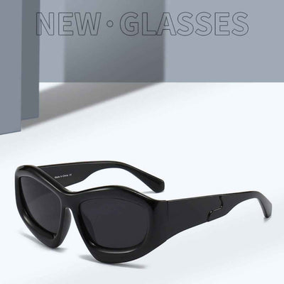Men And Women Riding Outdoor Personality Concave Shape Sun Glasses
