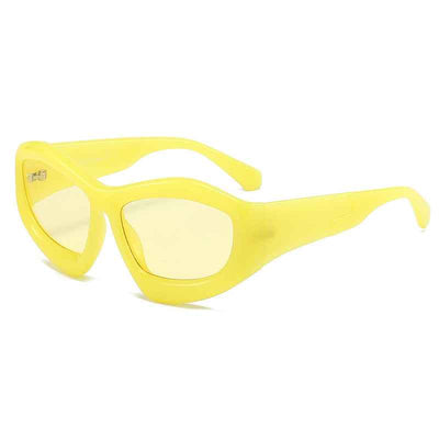 Men And Women Riding Outdoor Personality Concave Shape Sun Glasses