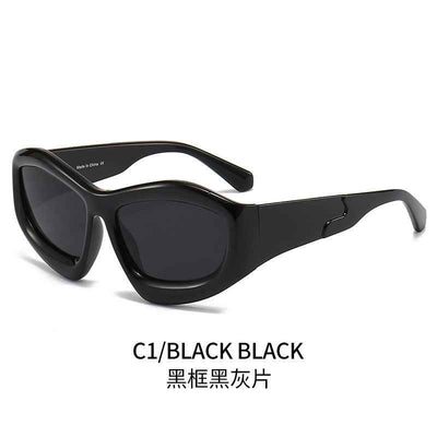 Men And Women Riding Outdoor Personality Concave Shape Sun Glasses