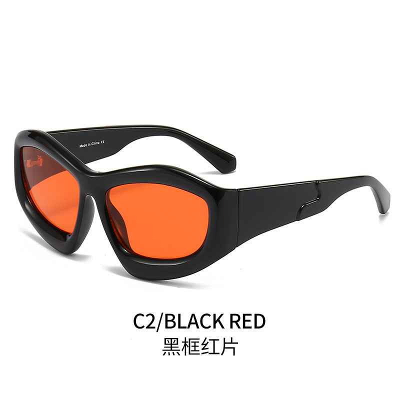 Men And Women Riding Outdoor Personality Concave Shape Sun Glasses