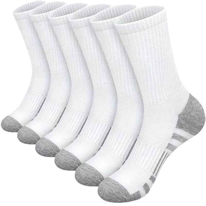 Color Matching Athletic Socks Plus Size Basketball Mid Tube Cotton Breathable