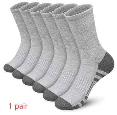 Color Matching Athletic Socks Plus Size Basketball Mid Tube Cotton Breathable