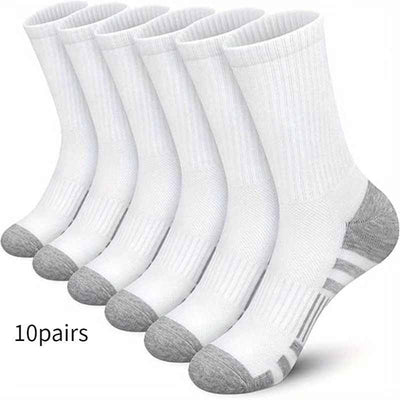 Color Matching Athletic Socks Plus Size Basketball Mid Tube Cotton Breathable