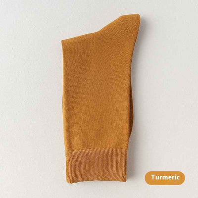 Mid-calf Spring And Autumn Pure Cotton Business Men Socks