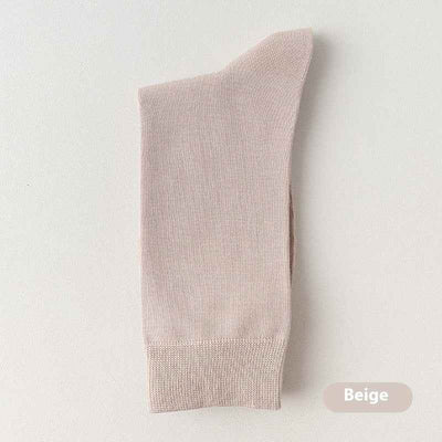 Mid-calf Spring And Autumn Pure Cotton Business Men Socks