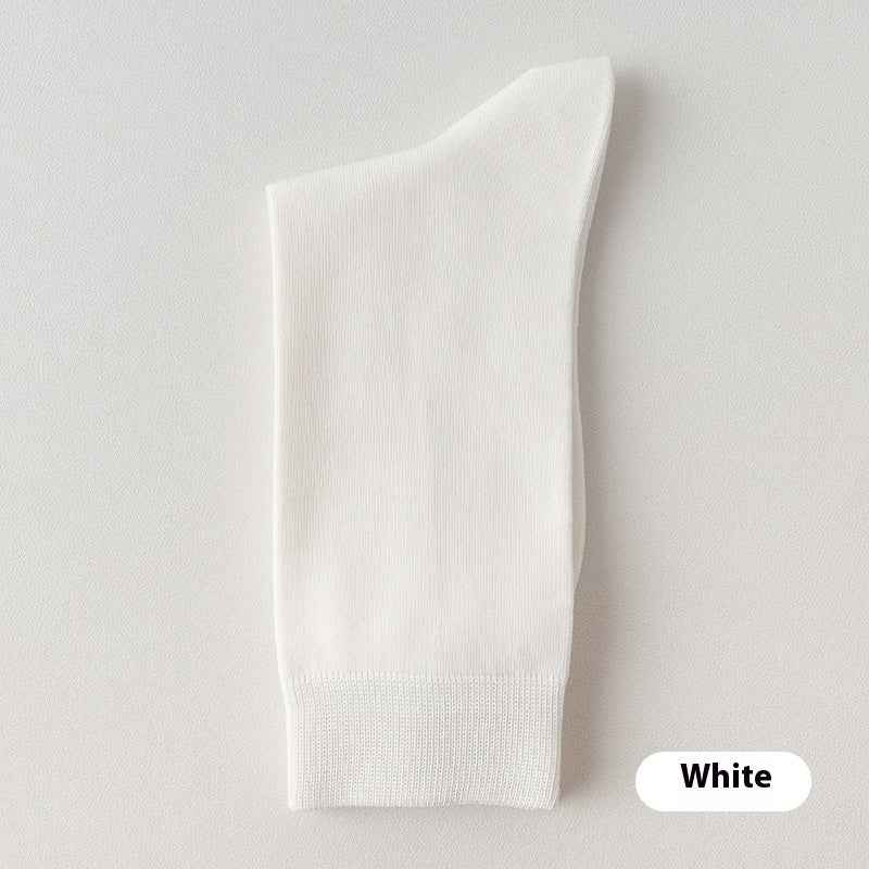 Mid-calf Spring And Autumn Pure Cotton Business Men Socks