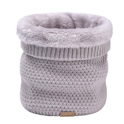 Plain Knitted Scarf Outdoor Velvet Padded Suit Neck Neck Protection Bandana