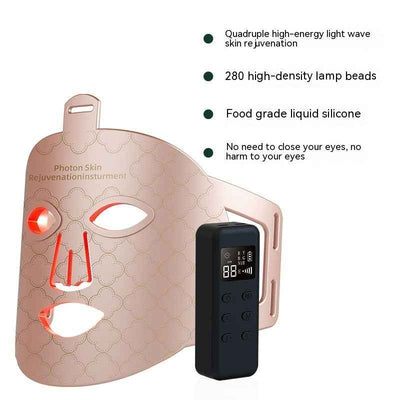 New Infrared Phototherapy Beauty Apparatus Face Led Color Light Skin Rejuvenation Beauty Mask