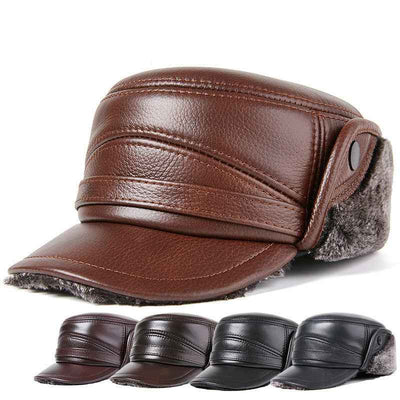 Men's Thick Warm Outdoor Ear Protection Cotton Cap
