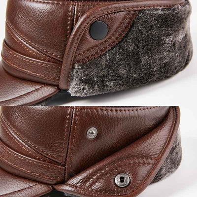 Men's Thick Warm Outdoor Ear Protection Cotton Cap