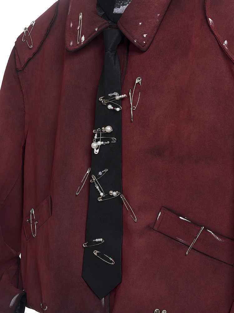 Handmade Pearl Pin Lazy Tie Men's Bow Tie