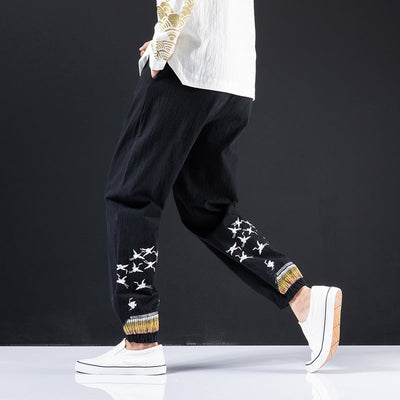 Chinese style men's plus size casual pants SHOPPORA